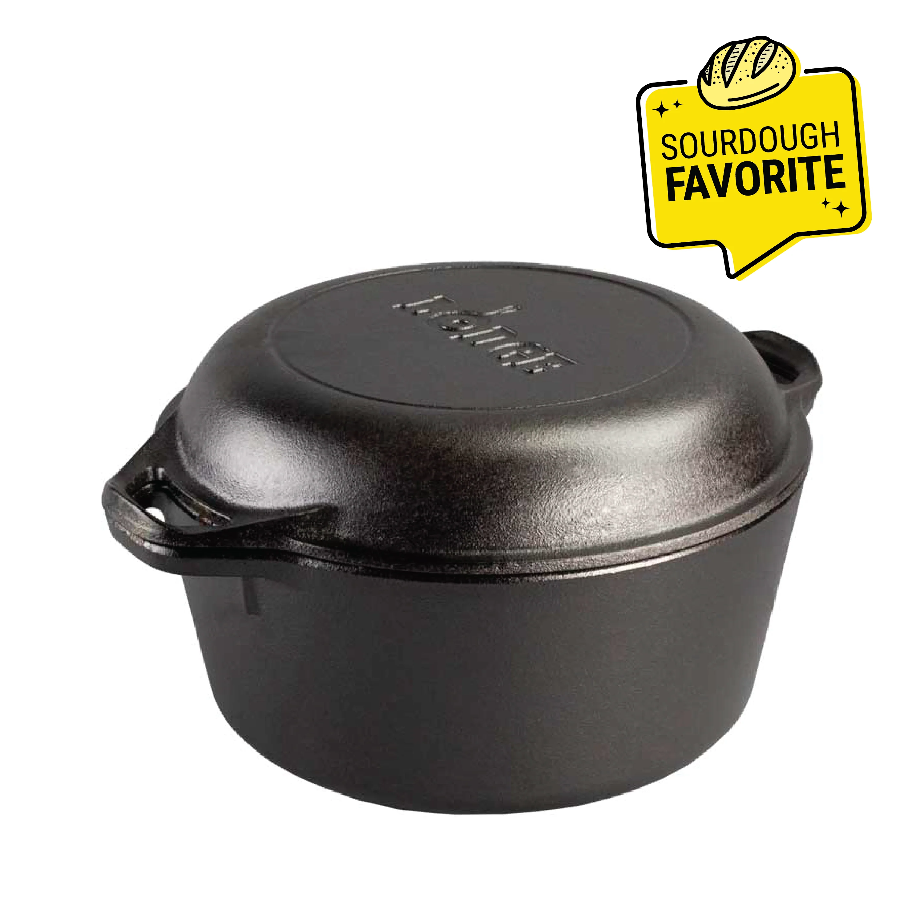 5 Quart Cast Iron Double Dutch Oven